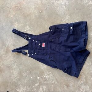 Revolt Jeans Navy Blue Short Overalls